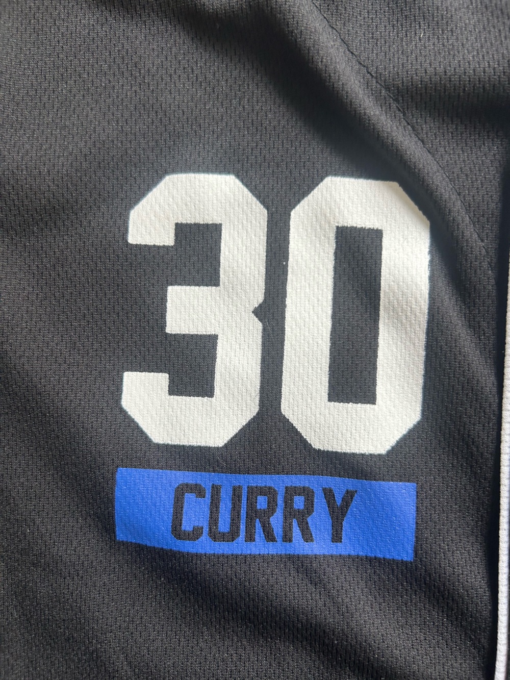 Stephen Curry #30 Golden State Warriors Black & Royal Blue Jersey - Picture 3 of 5